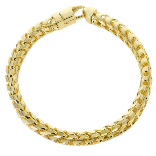 Gold Solid Franco Bracelet