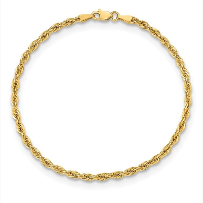 Diamond Cut Soli Rope Bracelet